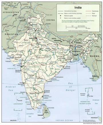 Carta politica dell'India