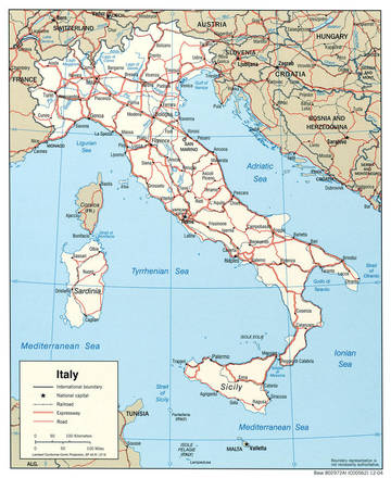 Carta politica dell'Italia